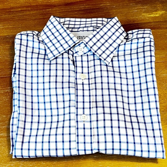 Charles Tyrwhitt Non Iron Button Shirt 17/33 - Picture 1 of 6